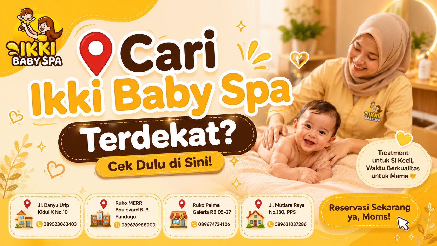 📍 Cari Ikki Baby Spa Terdekat? Cek Dulu di Sini!