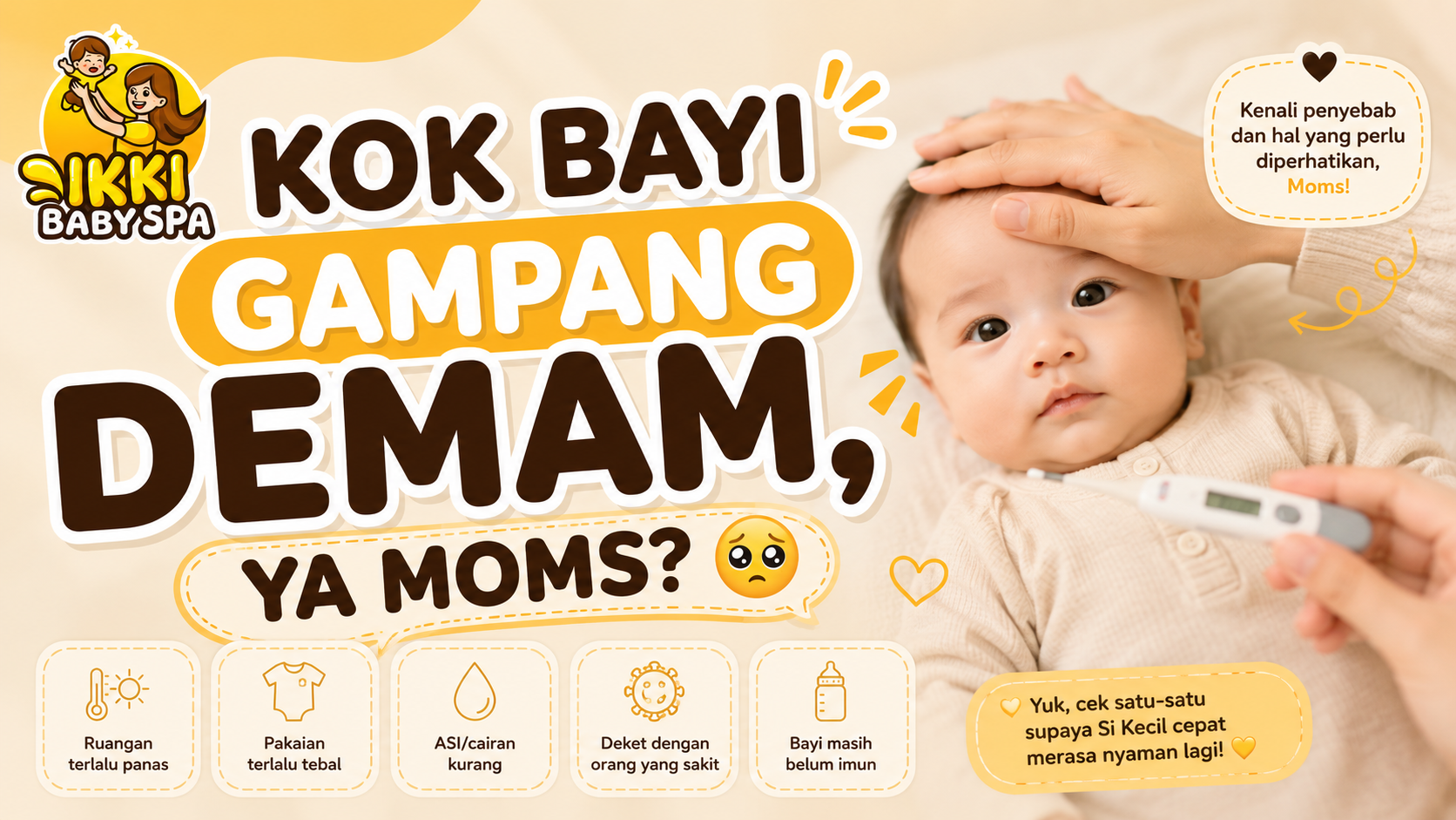“Kok Bayi Gampang Demam, Ya Moms? 🥺”
